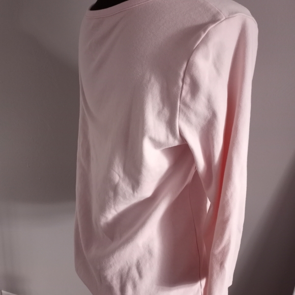 Croft and Barrow small peach long sleeve top - Picture 2 of 4